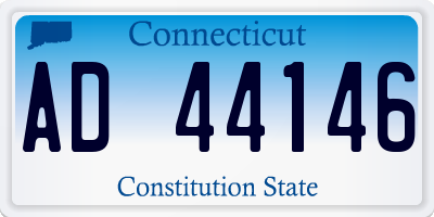 CT license plate AD44146