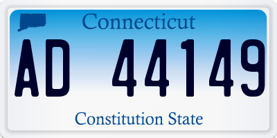 CT license plate AD44149
