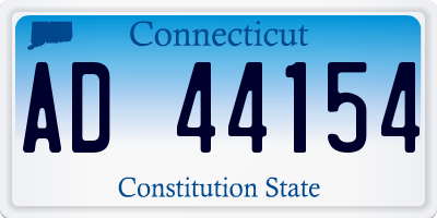 CT license plate AD44154