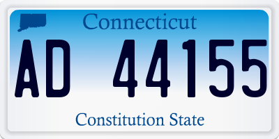 CT license plate AD44155