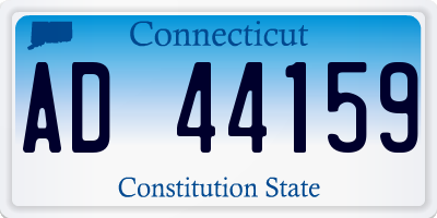 CT license plate AD44159
