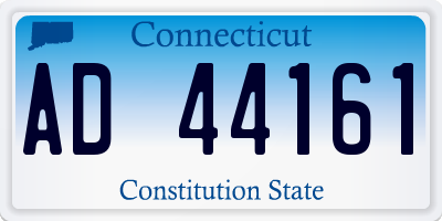 CT license plate AD44161