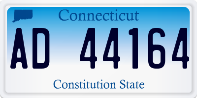 CT license plate AD44164