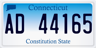 CT license plate AD44165