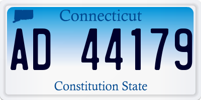 CT license plate AD44179