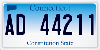 CT license plate AD44211