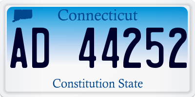 CT license plate AD44252