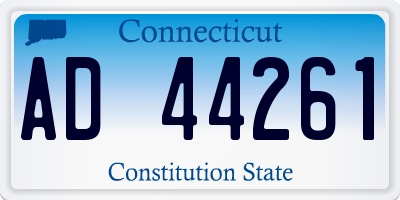 CT license plate AD44261