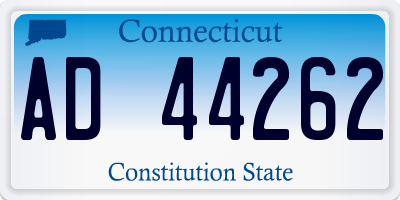 CT license plate AD44262