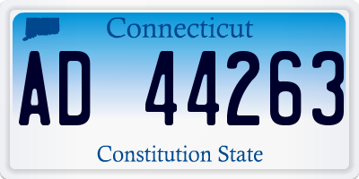 CT license plate AD44263