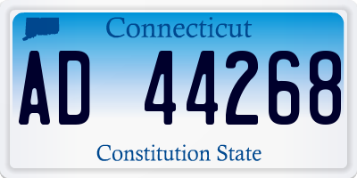 CT license plate AD44268