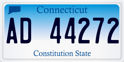 CT license plate AD44272