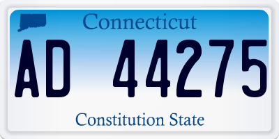 CT license plate AD44275