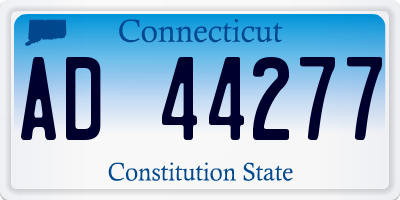 CT license plate AD44277