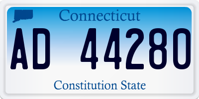 CT license plate AD44280
