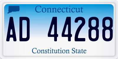 CT license plate AD44288