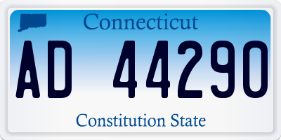 CT license plate AD44290