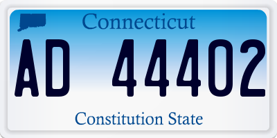 CT license plate AD44402