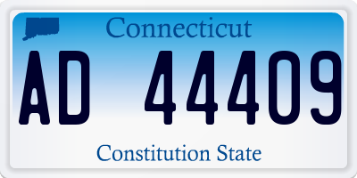 CT license plate AD44409