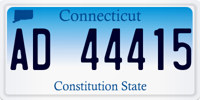 CT license plate AD44415