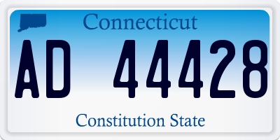 CT license plate AD44428