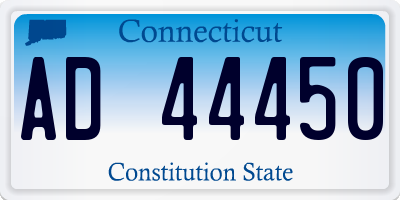 CT license plate AD44450