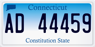 CT license plate AD44459