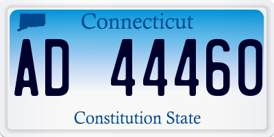 CT license plate AD44460