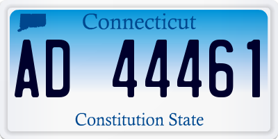 CT license plate AD44461