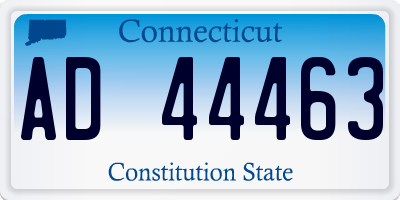 CT license plate AD44463