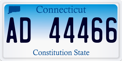 CT license plate AD44466