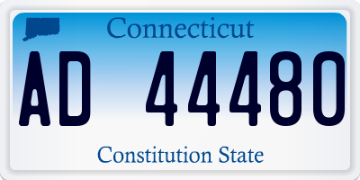 CT license plate AD44480