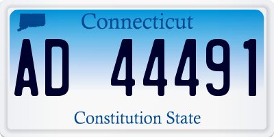 CT license plate AD44491