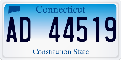 CT license plate AD44519