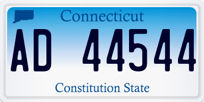 CT license plate AD44544