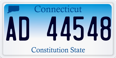 CT license plate AD44548