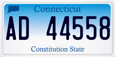 CT license plate AD44558