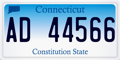 CT license plate AD44566