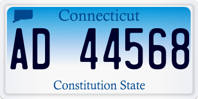 CT license plate AD44568