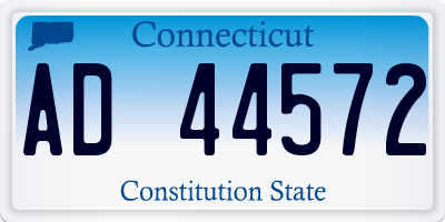 CT license plate AD44572