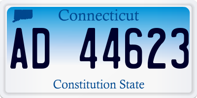 CT license plate AD44623