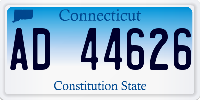 CT license plate AD44626