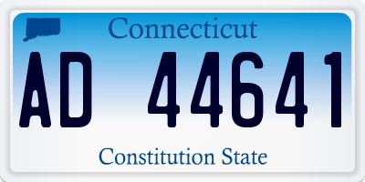 CT license plate AD44641