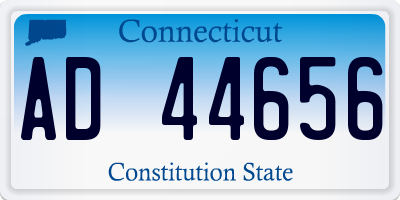 CT license plate AD44656