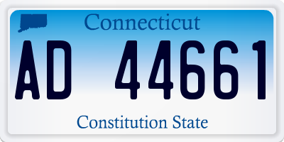 CT license plate AD44661