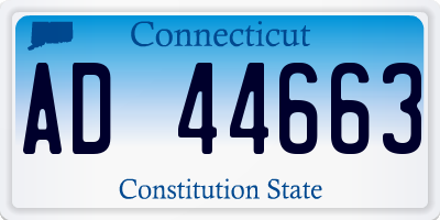 CT license plate AD44663