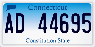 CT license plate AD44695