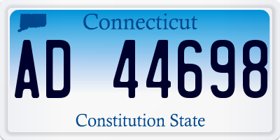 CT license plate AD44698