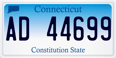 CT license plate AD44699