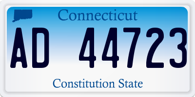 CT license plate AD44723